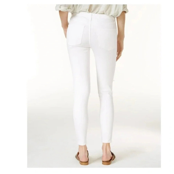 Free people distressed skinny jeans white in excellent condition size 24​ - Picture 2 of 6
